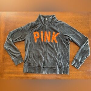 Victoria’s Secret Pink Zip Up Sweatshirt Womens L